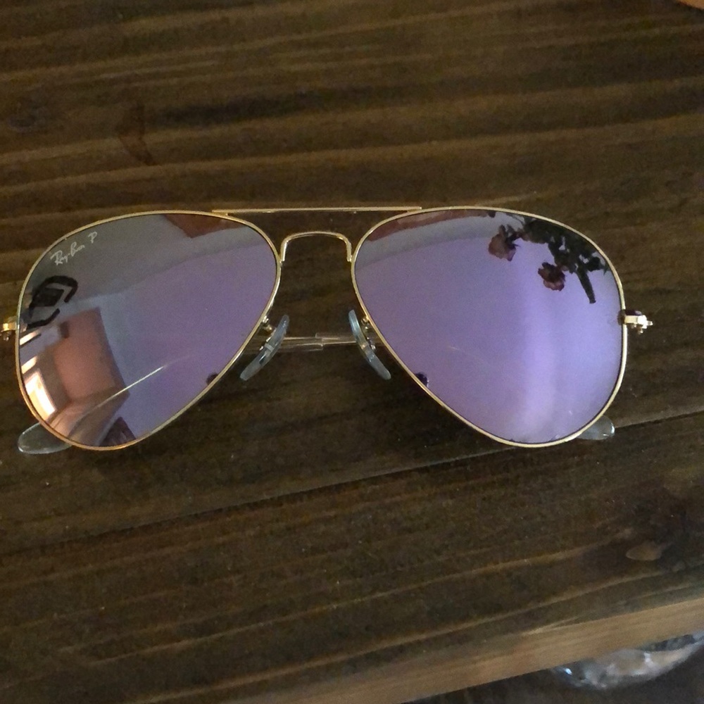 Ray Ban Aviator Sunglasses in Lilac